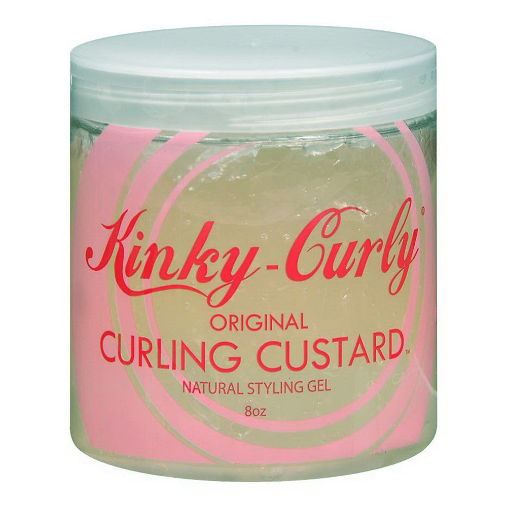 Kinky Curly Original Curling Custard Natural Hair Styling Gel, 8 Oz